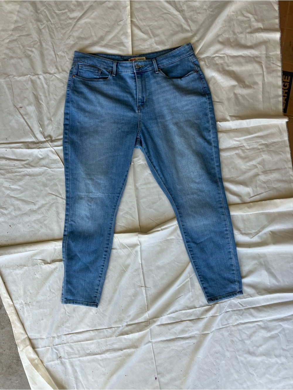 Levi Strauss Signature Women's Modern Mid-rise Skinny Jeans-light wash blue - Picture 4 of 11